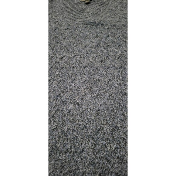 Jos a Bank Reserve Blue Shawl Sweater V Neck Wool Blend Size Medium In Men's - Picture 5 of 11